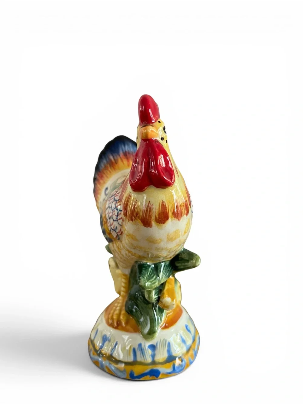 Fitz & Floyd Ricamo Rooster and Hen Salt & Pepper Set of 2